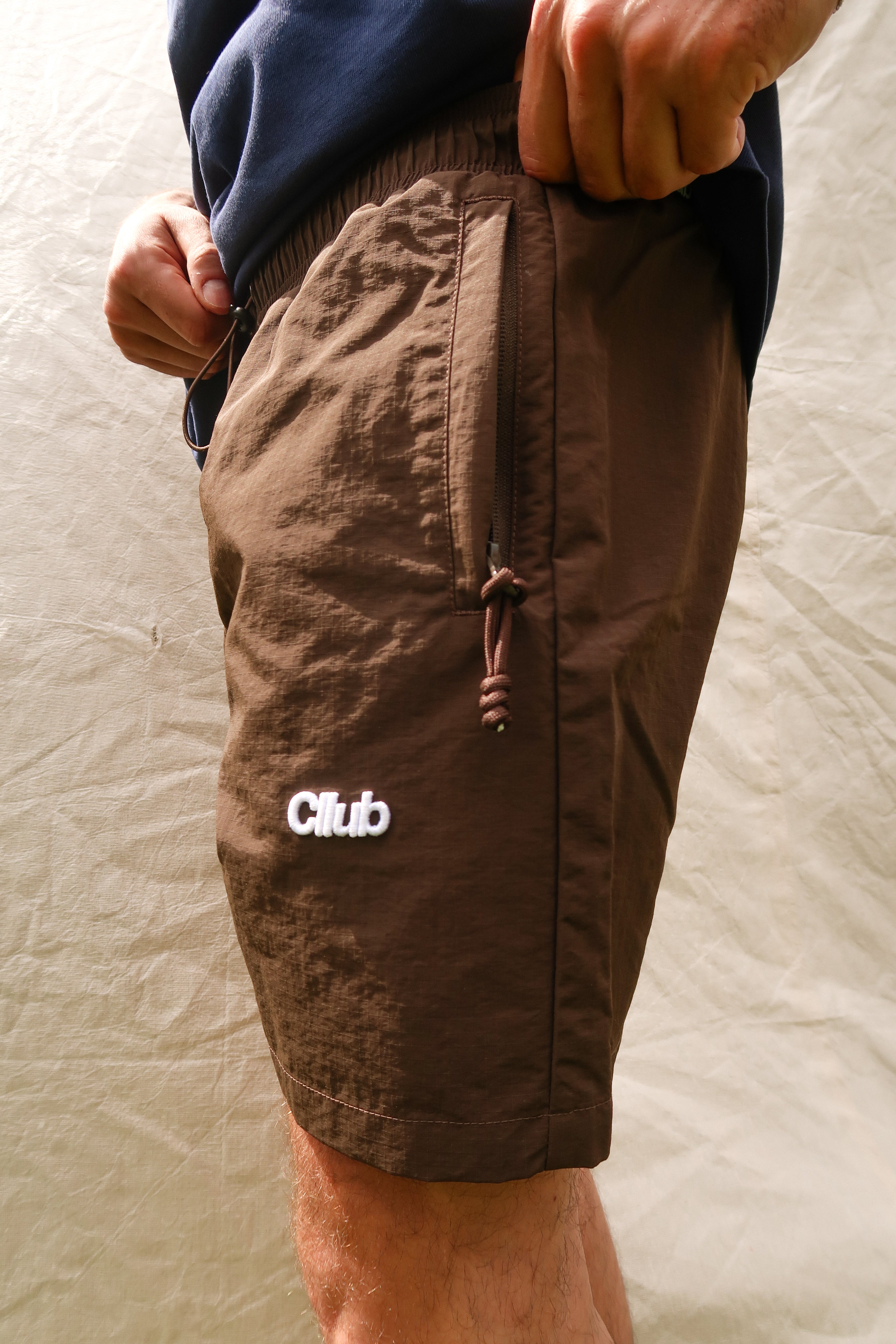 Stride ripstop shorts Mud