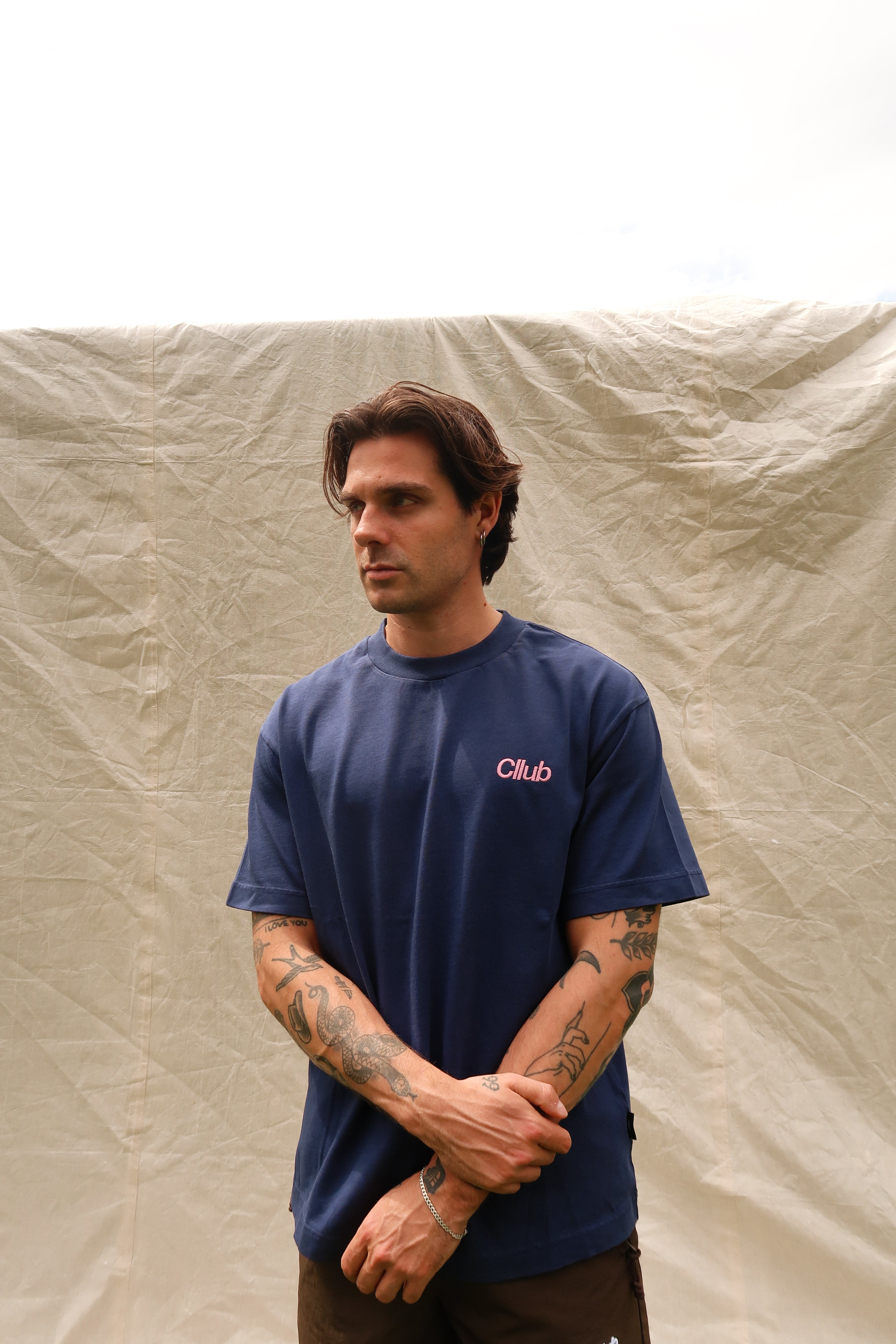 Core logo tee navy