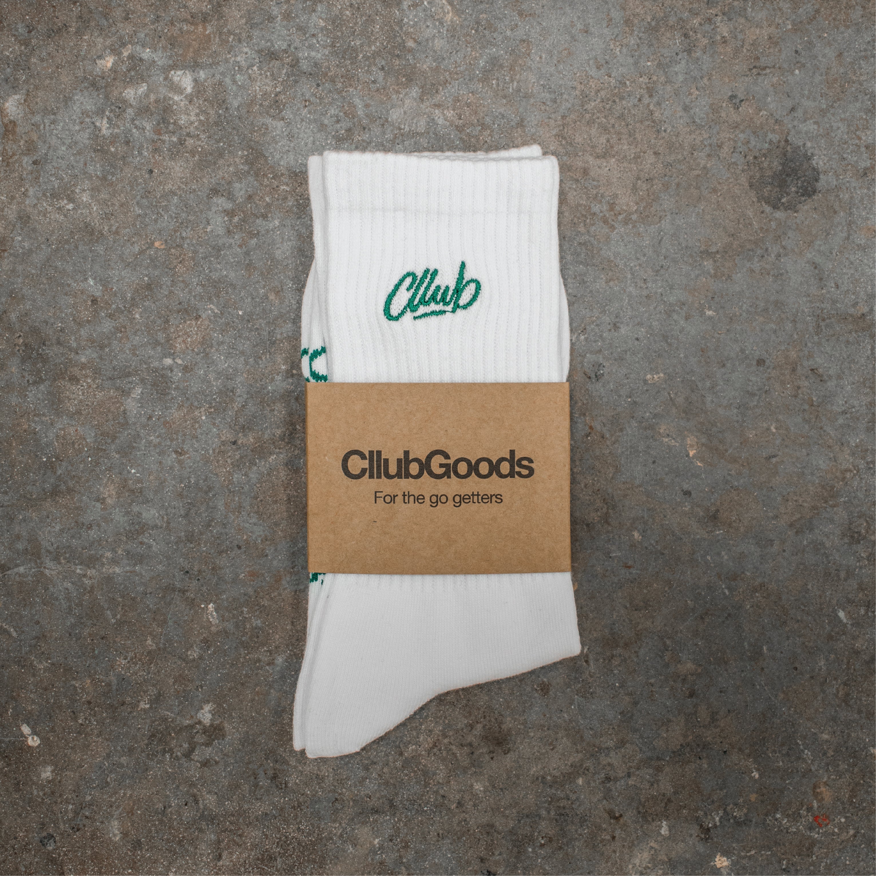 Embroidered Script logo socks