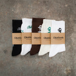 Load image into Gallery viewer, Core logo socks White
